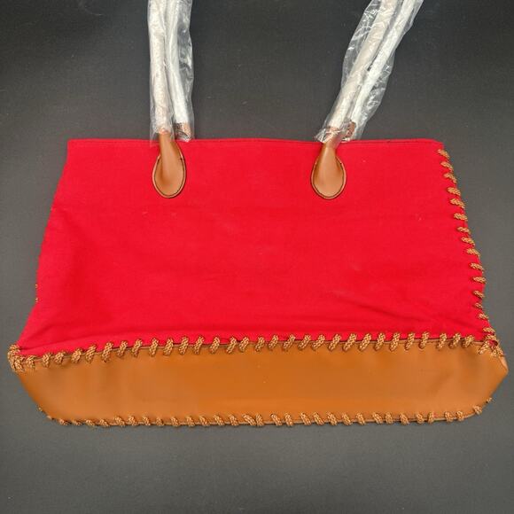 Vintage Disney Winnie the Pooh Tote Shoulder Purse Bag Red Leather Tiger Piglet - Picture 5 of 9